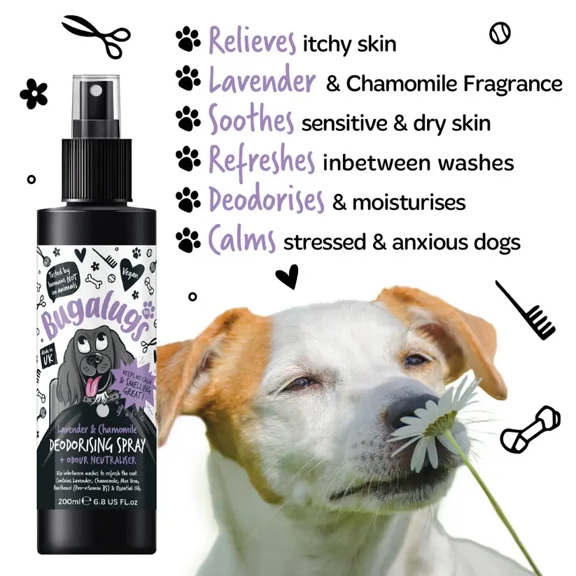 Bugalugs Deodorizing Cologne - Lavender & Chamomile 200ml 3.webp