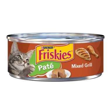 Friskies Wet Cat Food Tin - Mixed Grill Pate