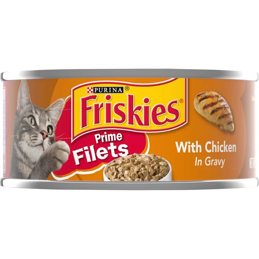 Friskies Wet Cat Food Tin - Prime Filet Chicken