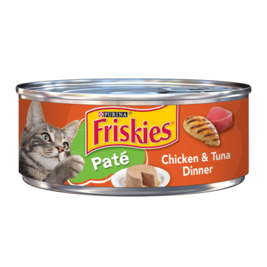 Friskies Wet Cat Food Tin - Chicken & Tuna Pate