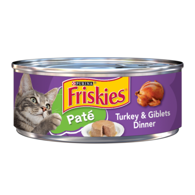 Friskies Wet Cat Food Tin - Turkey & Giblets Pate