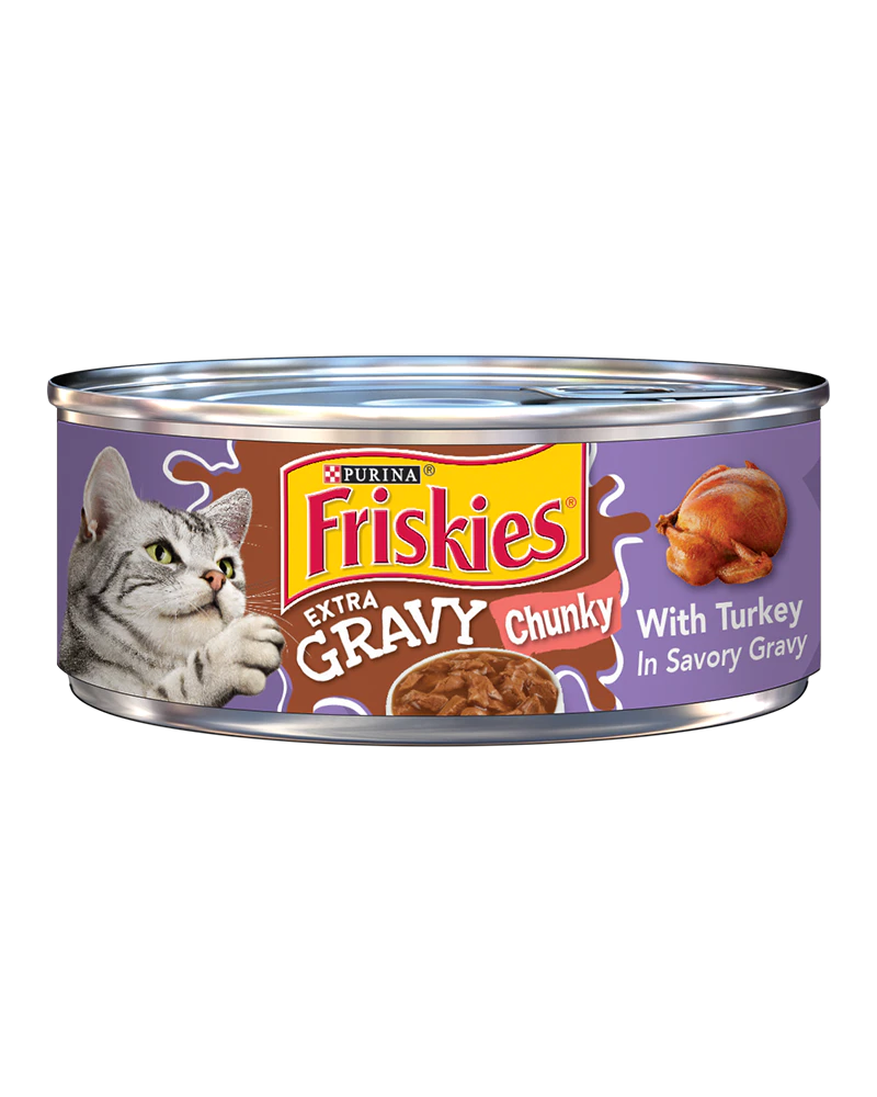Friskies Wet Cat Food Tin - Chunky Turkey