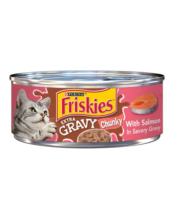 Friskies Wet Cat Food Tin - Chunky Salmon