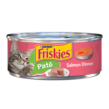 Friskies Wet Cat Food Tin - Salmon Dinner Pate