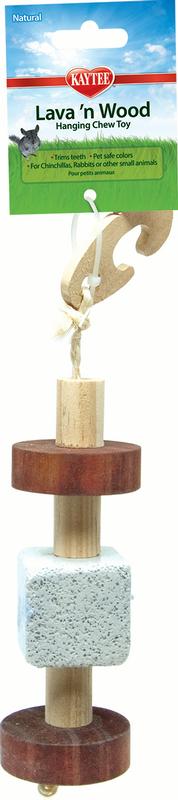 Natural Lava & Wood Hanging Toy