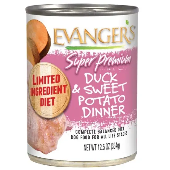 Evanger's Super Premium Duck & Sweet Potato for Dogs 12.5oz