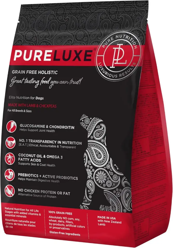 PureLuxe Elite Nutrition Grain Free Holistic 4lb - Lamb