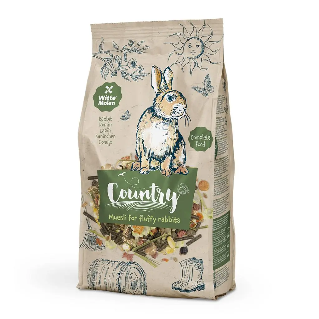 Witte Mollen Country Rabbit 800g
