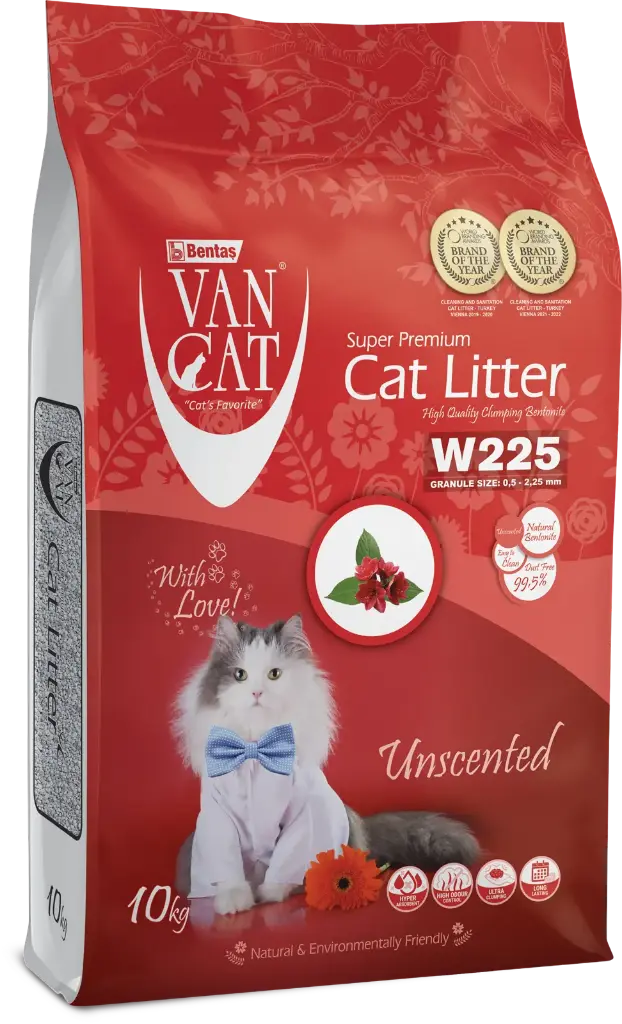 VanCat Clumping Cat Litter - Unscented 10kg