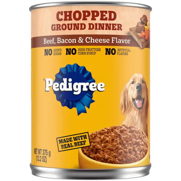 Pedigree Chopped Beef, Bacon & Cheese 375g