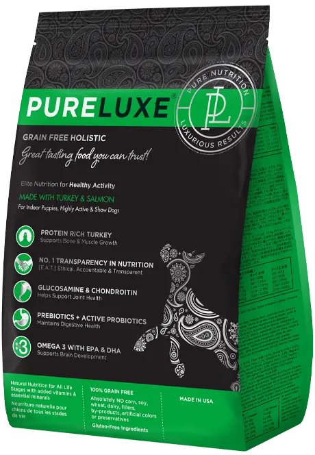 PureLuxe Elite Nutrition Grain Free Holistic Puppy/Active 22lb
