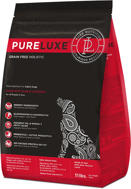 PureLuxe Elite Nutrition Grain Free Holistic Lamb 22lb