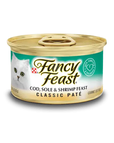 Fancy Feast Tin - Cod, Sole & Shrimp Pate