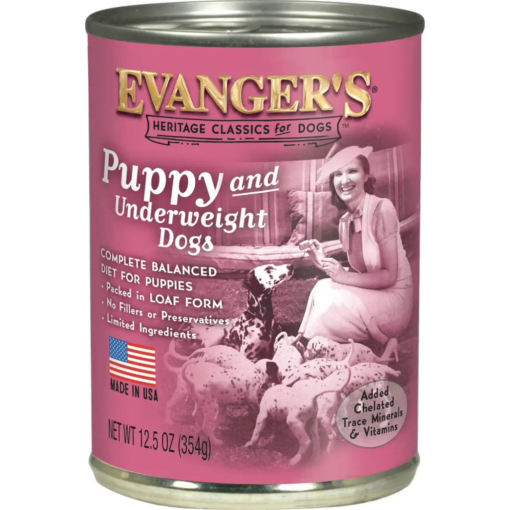 Evanger's Classic Recipes Puppy & Underweight Dog Food 12.5oz