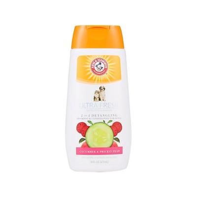Arm & Hammer Ultra Fresh Odor Elimination 2-in-1 Detangling Pet Shampoo & Conditioner for Dogs 16 oz