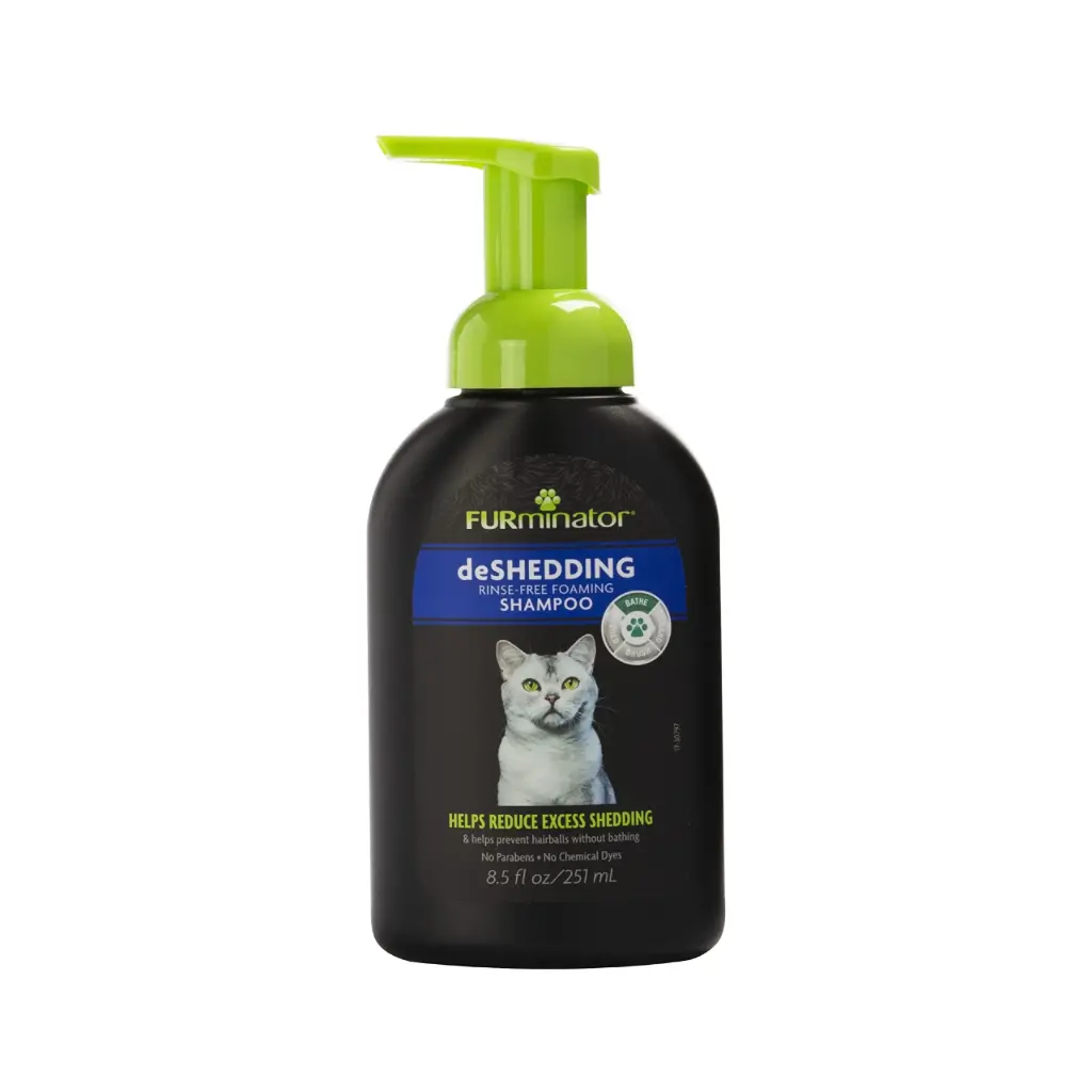 Furminator Deshedding Rinse-Free Foaming Cat Shampoo 8.5oz