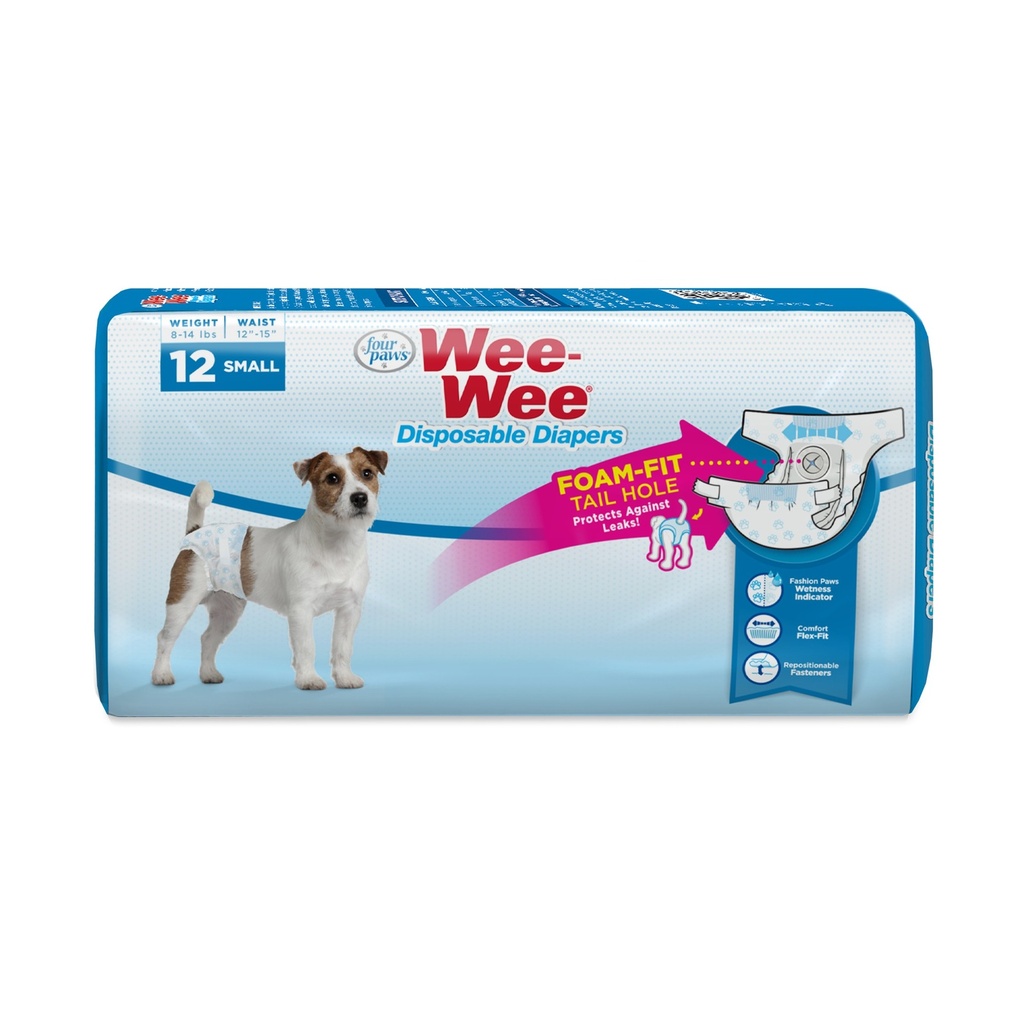 Wee-Wee Disposable Dog Diapers Small - 12 count