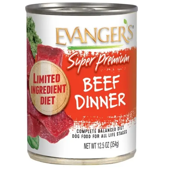 Evanger's Super Premium Beef Dinner for Dogs 12.5oz