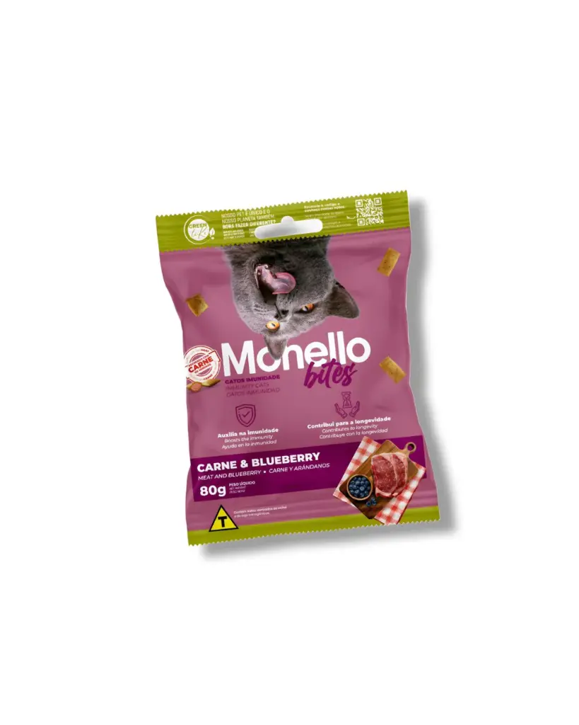 Monello Bites Immunity  - Meat & Blueberry Cat Treats
