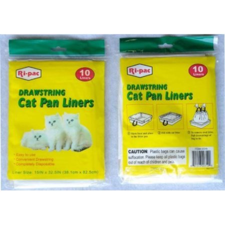 Draw String Cat Pan Liners 15" x 32.5" - 10ct