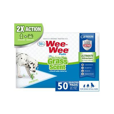 Wee-Wee Ultimate Attractant Pads with Grass Scent 22"x23" - 50 count