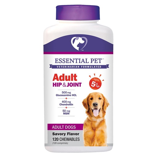 Essential Pet Products Adult Hip & Joint 5 & Up - 120 Chewables