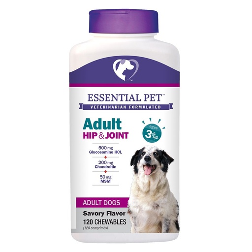 Essential Pet Products Adult Hip & Joint 3 & Up - 120 Chewables
