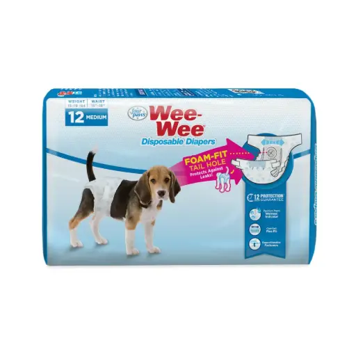 Wee-Wee Disposable Dog Diapers Medium - 36 count