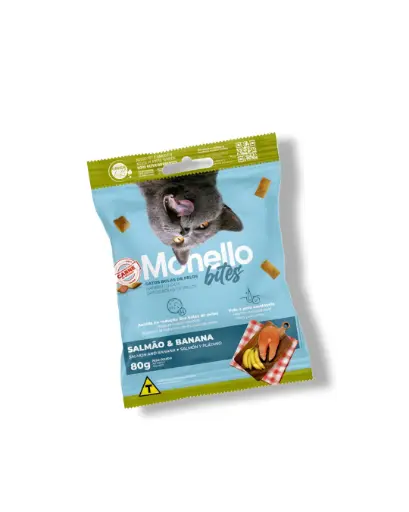 Monello Bites Hairball Defense - Salmon & Banana Cat Treats