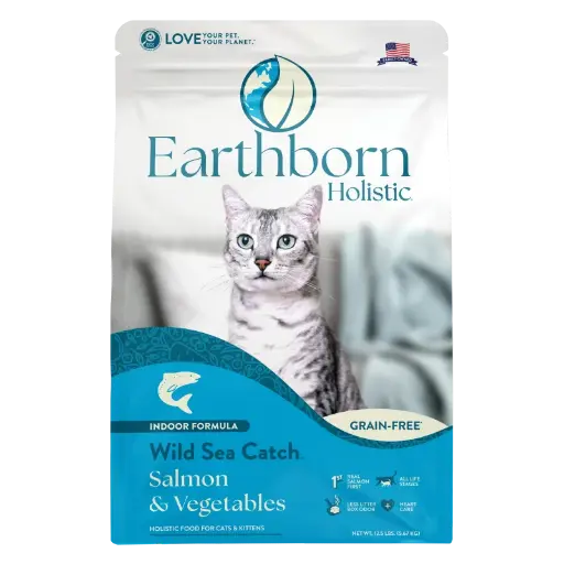Earthborn Holistic Grain-Free Salmon & Vegetables Cat Food 4lb