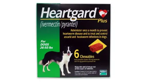 Heartgard Plus Dog Green 26-50lbs M 