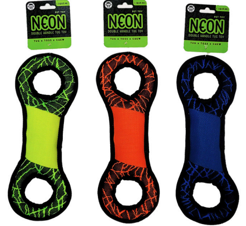 Neon Double Handle Tug Toy