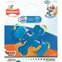 Nylabone PuppyChew X Bone Beef
