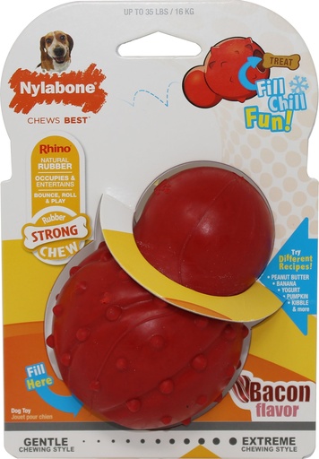 Nylabone Rubber Strong Chew Bacon - Medium