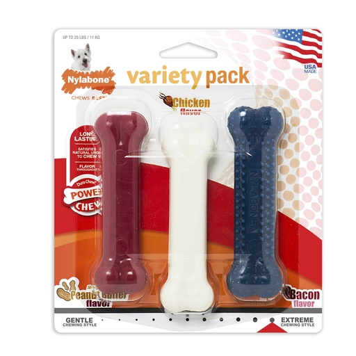 Nylabone PowerChew Triple Pack RedWhtBlk