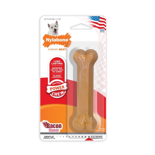 Nylabone Power Chew Bone Bacon sml