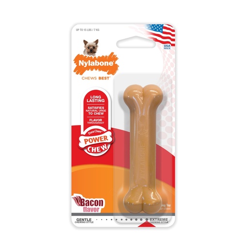 Nylabone Power Chew Bone Bacon