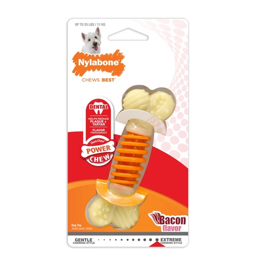 Nylabone DentalChewBoneBacon sml