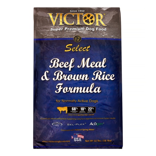 Victor Beef Meal & Brown Rice 40lb