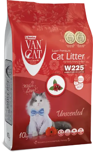 VanCat Clumping Cat Litter - Unscented 10kg