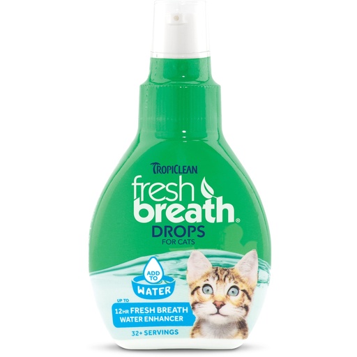 TropiClean Fresh Breath Drops for Cats 2.2 oz 