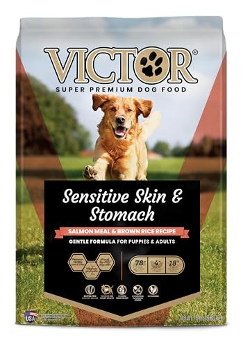 Victor Sensitive Skin & Stomach Salmon Meal & Brown Rice Recipe 15lb