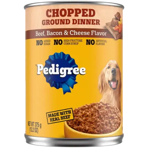 Pedigree Chopped Beef, Bacon & Cheese 375g