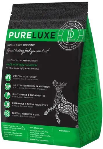 PureLuxe Elite Nutrition Grain Free Holistic Puppy/Active 22lb