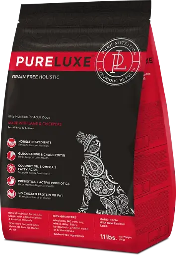 PureLuxe Elite Nutrition Grain Free Holistic Lamb 22lb