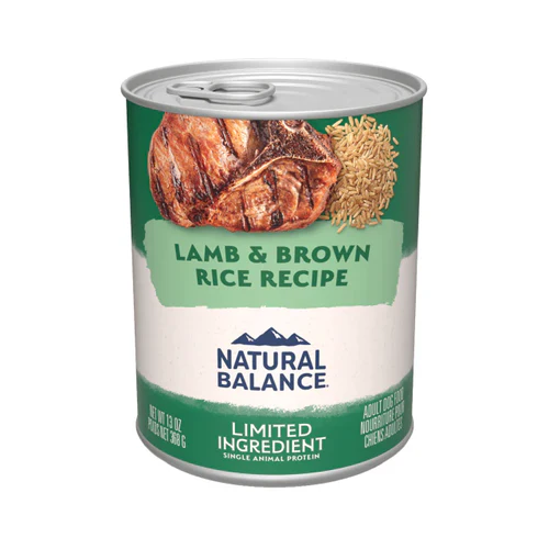Natural Balance Lamb & Brown Rice Can 13oz