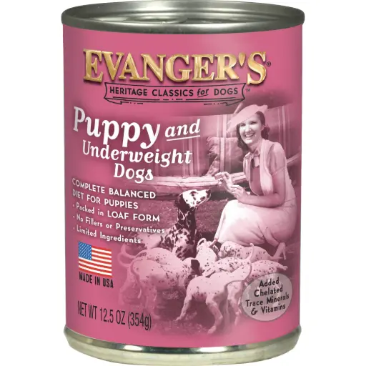 Evanger's Classic Recipes Puppy & Underweight Dog Food 12.5oz